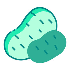 Potato green icon