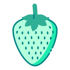 Strawberry green icon