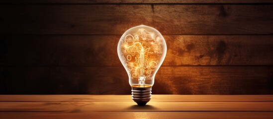 Edisons light bulb and creative concepts