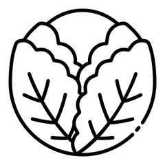 Cabbage green icon