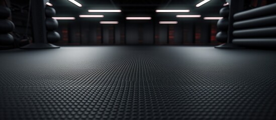 Rubber flooring in gym reduces injury risk on sport facilities - Powered by Adobe