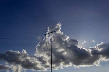 beautiful blue sky and clouds