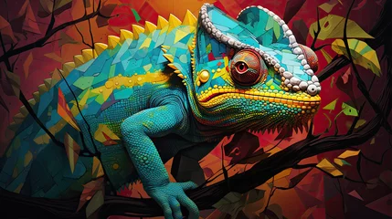 Tafelkleed chameleon © Ziyan Yang