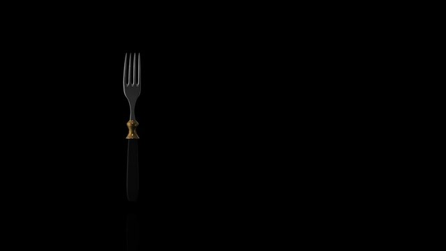 Fork turns on itself - loop animation