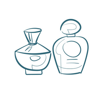 recommend clip art: perfume vector doodle illustration isolated line art sketch hand drawn