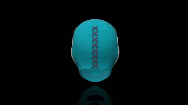 Mexican Wrestling Mask turns on itself - loop animation