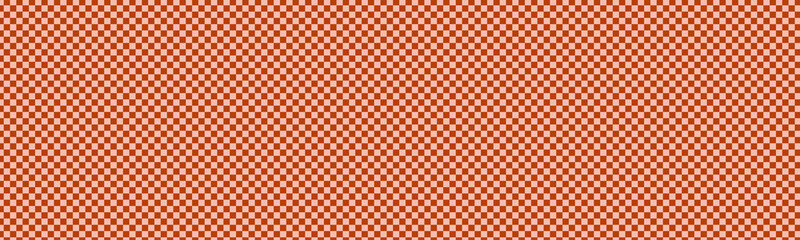 暖色系の明るい色の横長の市松模様