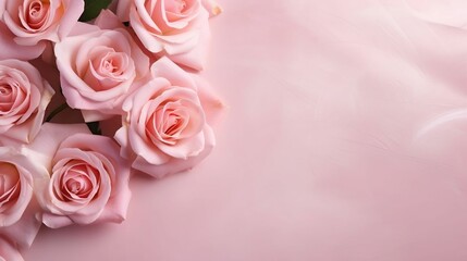 copy space background with a beautiful a pink rose
