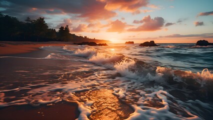 Beautiful Sunset on The Beach