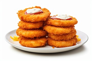 Delicious Nuggets. Traditional American cuisine. Popular authentic dishes. Background with selective focus