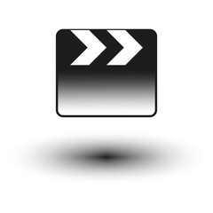 Camera motor with shadow. Vector illustration. EPS 10.