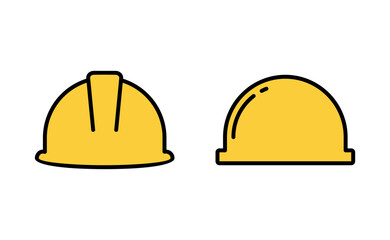 Helmet icon set for web and mobile app. Motorcycle helmet sign and symbol. Construction helmet icon. Safety helmet