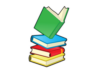 cartoon school books