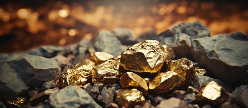 Investing in gold using futures contracts and derivatives to diversify risk represented by gold ore on US dollar