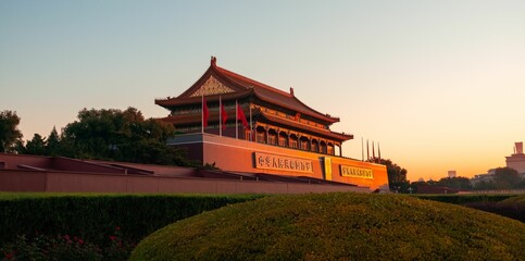 Tiananmen closeup view in Beijing