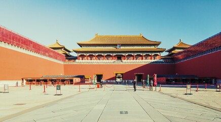 Forbidden City in Beijing panorama