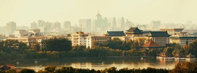 Rolgordijnen Peking Beijing urban city skyline