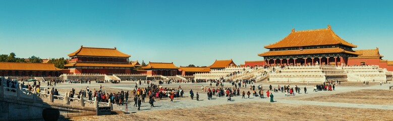 Forbidden City in Beijing panorama