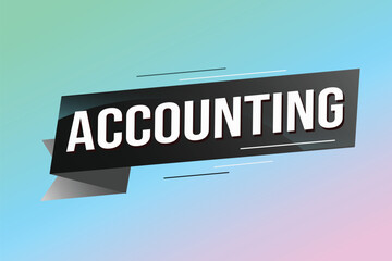 Accounting word concept vector illustration with lines 3d style for social media landing page, template, ui, web, mobile app, poster, banner, flyer, background, gift card, coupon, label, wallpaper	
