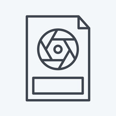 Icon Raw. related to Photography symbol. line style. simple design editable. simple illustration