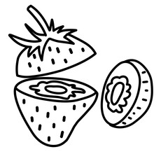 strawberry line icon
