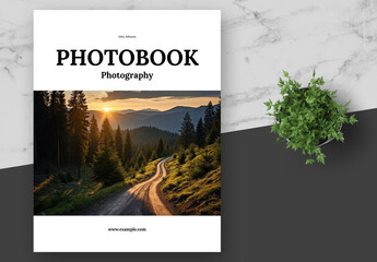 White Clean Outdoor Nature Photography Gallery Book