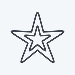 Icon Star. related to Stars symbol. line style. simple design editable. simple illustration. simple vector icons