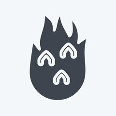 Icon Dragon Fruit. related to Thailand symbol. glyph style. simple design editable. simple illustration. simple vector icons. World Travel tourism. Thai