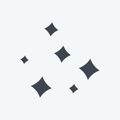 Icon Shine. related to Laundry symbol. glyph style. simple design editable. simple illustration, good for prints