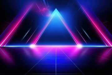 Fototapeta premium Digital Energy Flow: Neon Line Wave for Date Connection wallpaper background