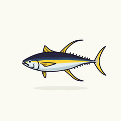 Tuna Fish Vector Illustration sticker