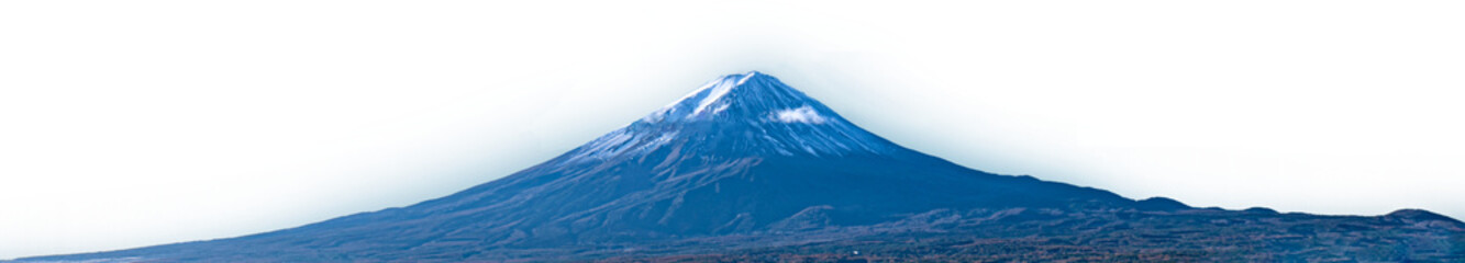 Fototapeta na wymiar 富士山背景透明