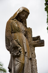  Headstone in a cemetery