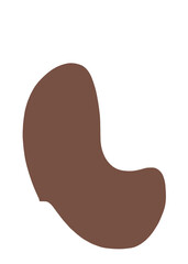 Brown blob abstract