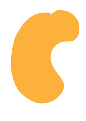 Blob orange abstract