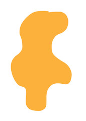 Orange blob abstract
