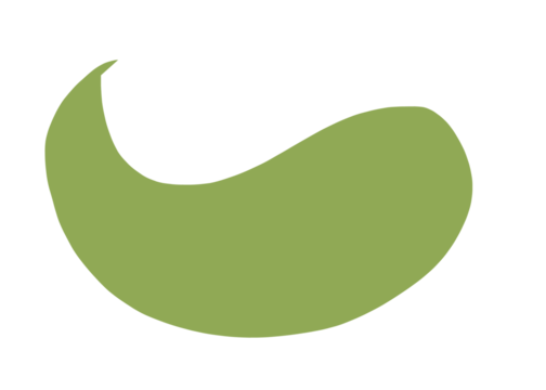illustration of a apple green blob 