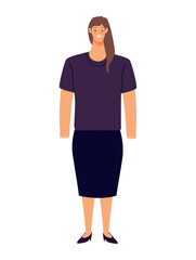 Fototapeta premium woman with long hair