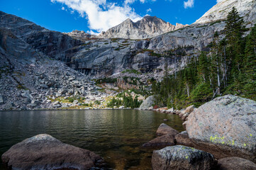 Mountain Lake On Nice Day