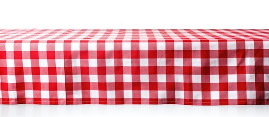 The isolated checker patterned tablecloth