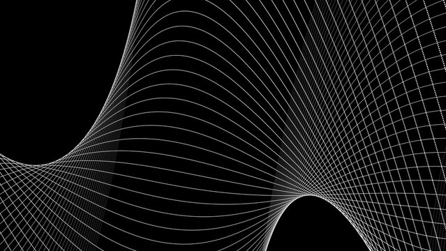 Abstract  black gray colors with wave lines pattern texture business background.