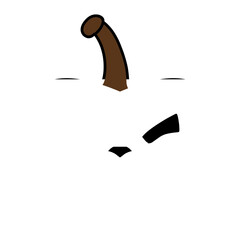 Halloween devil face pumpkin