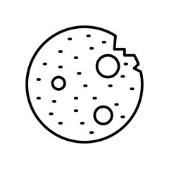 cookie line icon