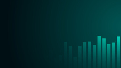 Abstract graph chart of stock market trade background.