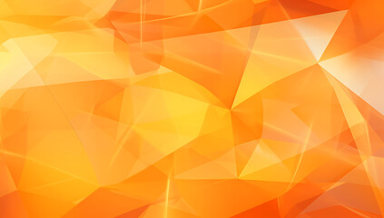 Abstract Orange Geometric Composition with Vibrant Gradients and Golden Light