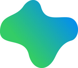 Abstract blob shape splash gradient vector element