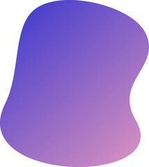 Abstract blob shape splash gradient vector element