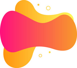 Abstract blob shape splash gradient vector element