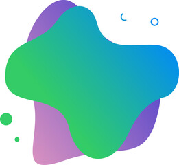 Abstract blob shape splash gradient vector element