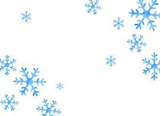 雪の結晶の背景イラスト